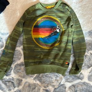 Aviator Nation camo crew neck